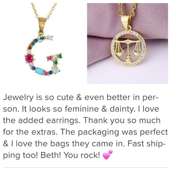 T Initial Pendant Necklace Multicolor Rhinestones Gold Tone Chain - Picture 2 of 15